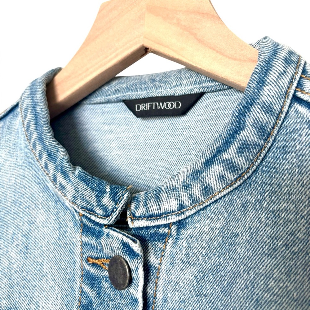 Driftwood Women's Tweedle‎ Dee Floral Medium Wash Jean Jacket- Medium - Picture 2 of 10